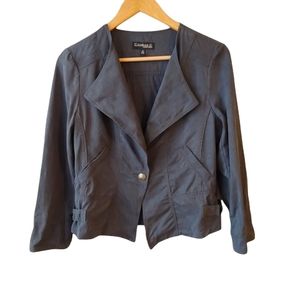 Conrad C. Collection Grey Jacket Size 8